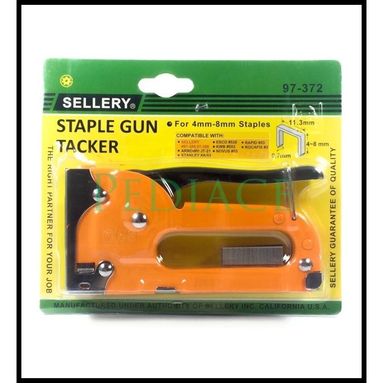 

DISKON SELLERY 97-372 - STAPLE GUN TACKLER FOR 4MM-8MM - STAPLES TEMBAK !