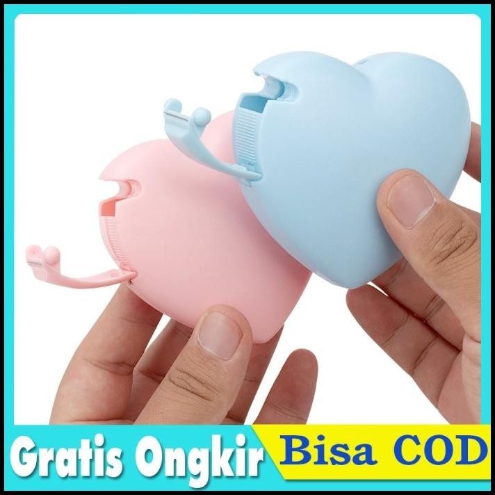 

HOT DEAL TEMPAT SELOTIP MINI BENTUK HATI LOVE HEART TAPE CUTTER TAPE DISPENSER !!!!!