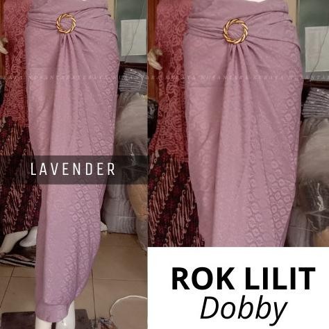 Rok Lilit Kain Serut Polos Dobby Bawahan Kebaya Modern Aneka Warna