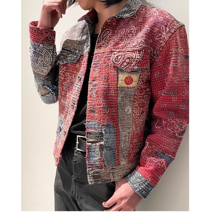 CUSTOM BORO SASHIKO JACKET LIKE VISVIM KAPITAL