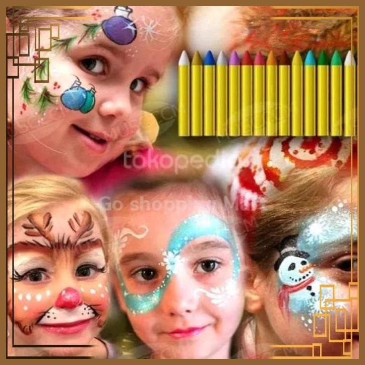 

[GSM] Face Painting, Crayon Wajah & Badan 16 Warna, Face and Body Painting
