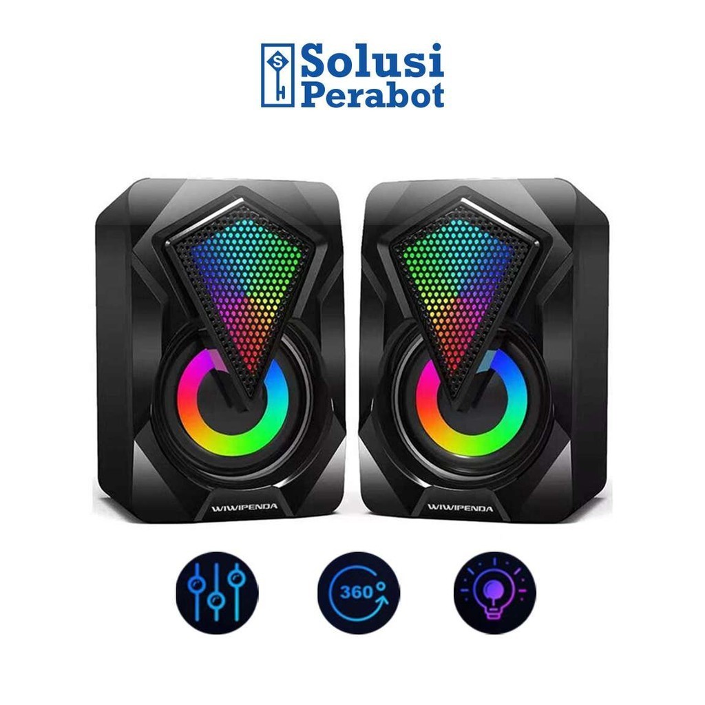 Speaker USB RGB X2 A11 SP / Speker Spiker Portable Aktif Mini Sound / untuk Laptop PC Komputer TV