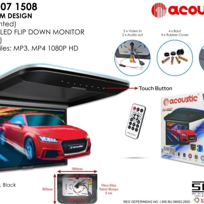 TV roof Monitor plafon acoustic 15 inchi  .