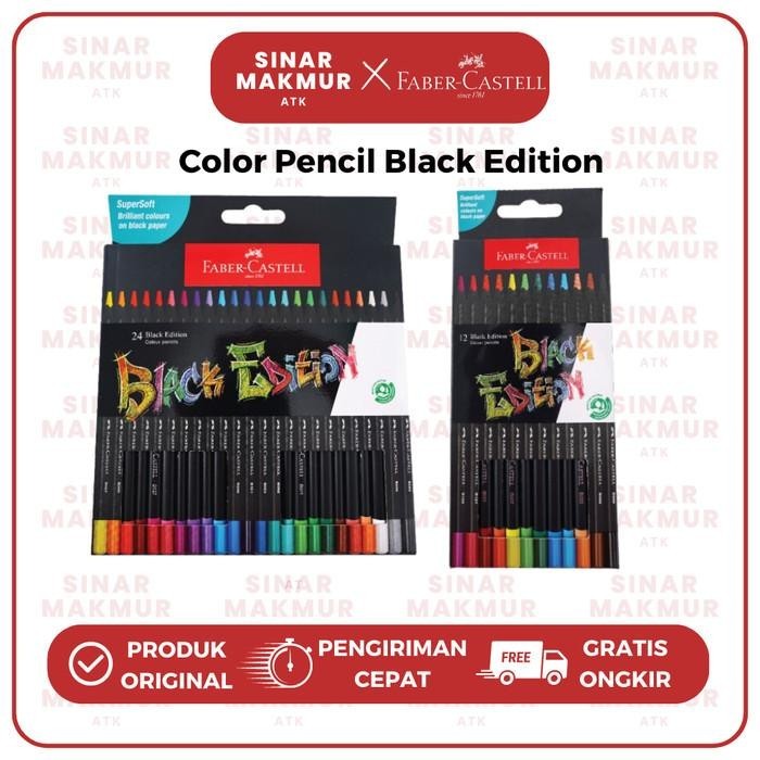 

Color Pencil/Pensil Warna Black Edition Faber Castell 12/24 (Set)