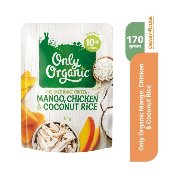 

Akko - Only Organic Mango, Chicken & Coconut Rice 10M+ 170 Gr