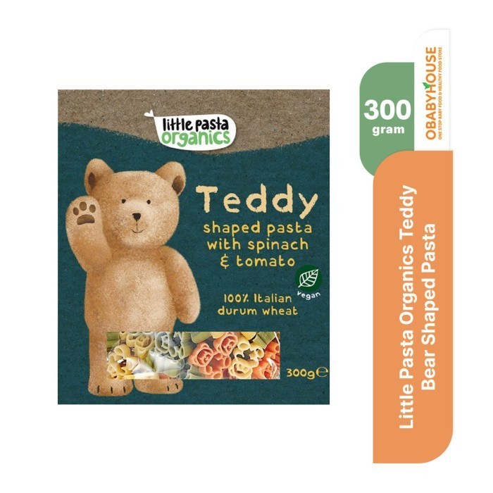 

Akko - Little Pasta Organics Teddy Bear Shaped Pasta 300 Gr