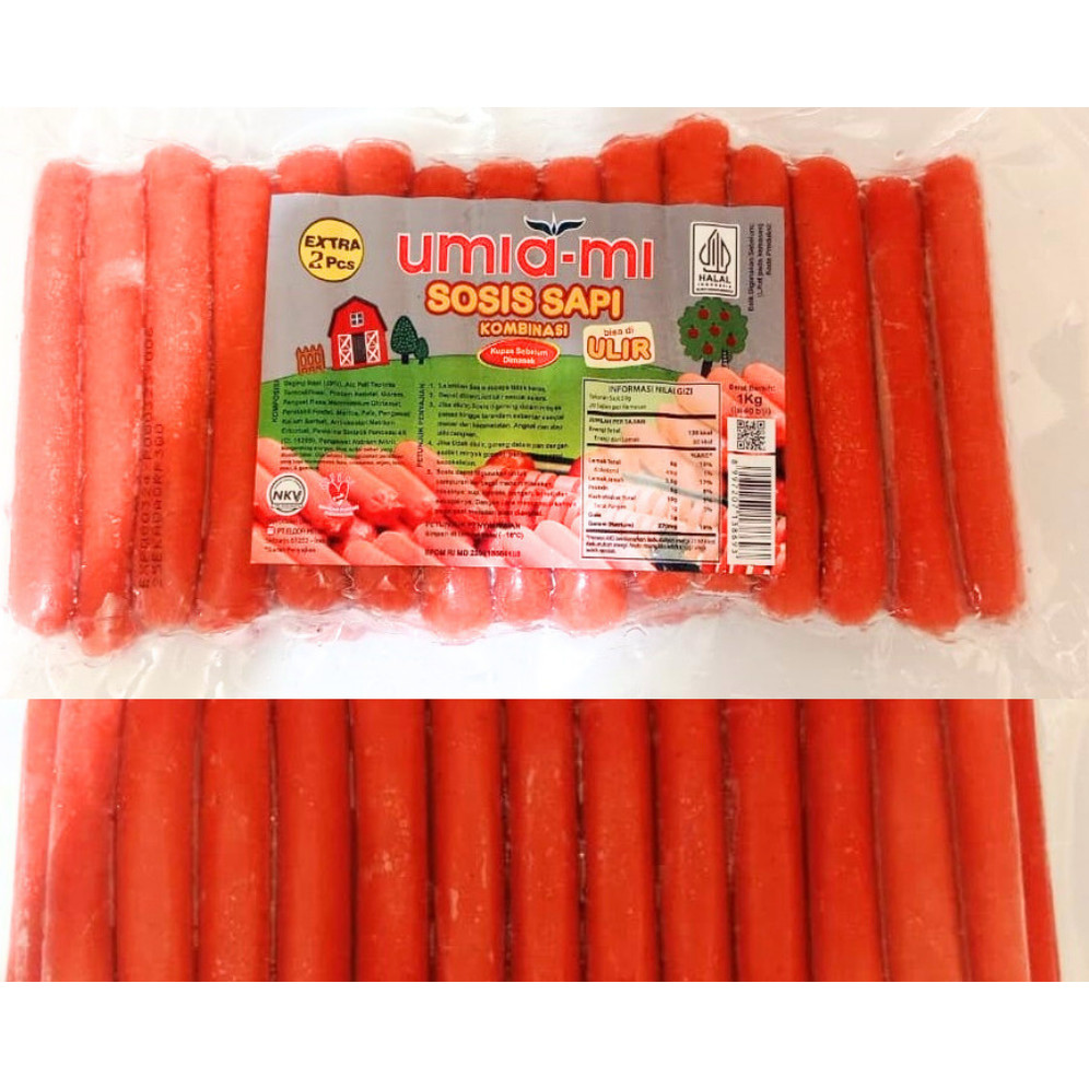 

Umiami Sosis Sapi isi 42pcs 1000gr - Depo Frozen Airmadidi