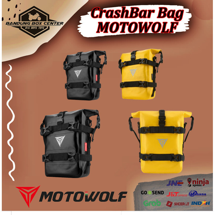 Crashbar Bag Motowolf Tas Engine Guard Crash Bar Bag Motowolf