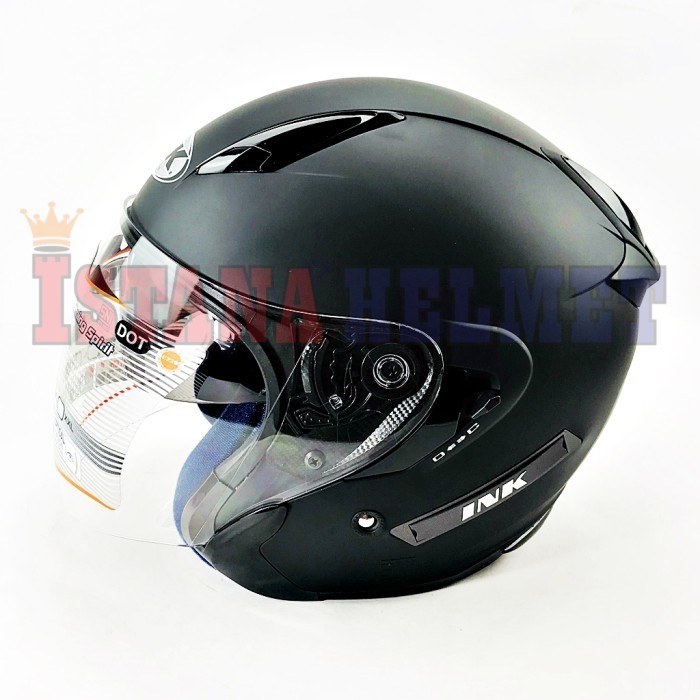 Helm Ink Metro 2 Solid Black Doff Double Visor