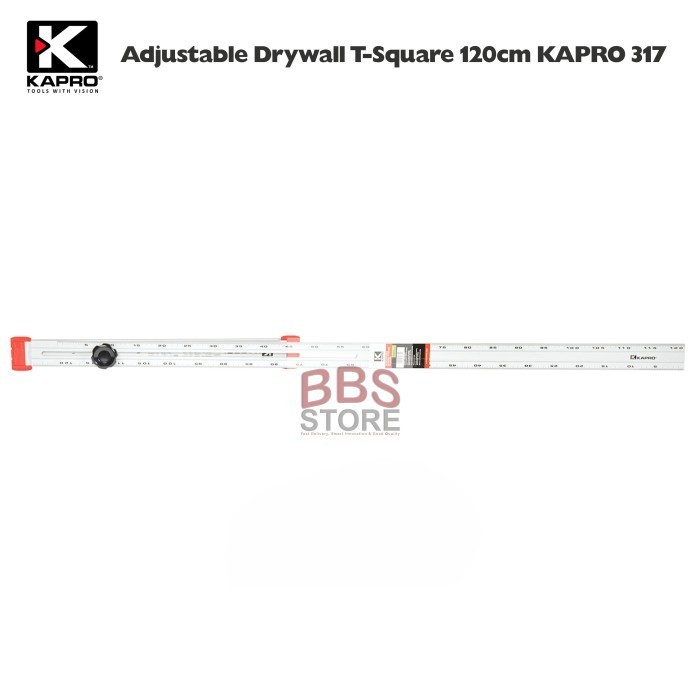 

Penggaris Adjustable Drywall T-Square 120Cm Kapro 317