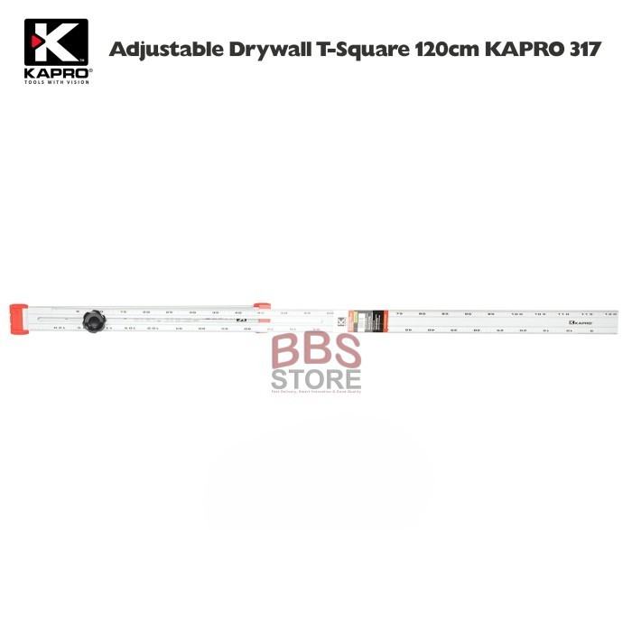 Penggaris Adjustable Drywall T-Square 120Cm Kapro 317