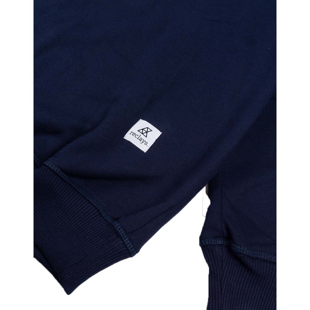 [NMDS COMPANY] PREMIUM CREWNECK Reclays Sweater Save The Human Crewneck Navy