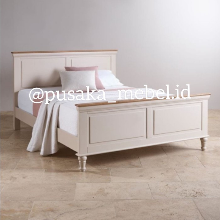 ranjang minimalis 160x200 tidur, Dipan Anak Minimalis Putih 160x200