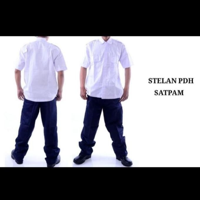 Seragam Setelan Pdh Security / Setelan Pdh Satpam / Setelan Pdh Putih