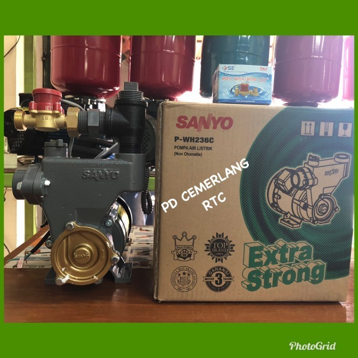 POMPA SANYO PENDORONG 200 WATT OTOMATIS FLOW SWITCH SAN EI SHIMIZU DAB MURAH