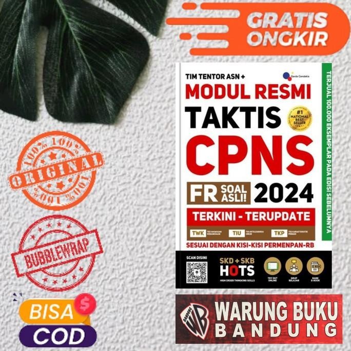 

Buku Modul Resmi Taktis Cpns 2024 FR Soal Asli Terkini - Terupdate