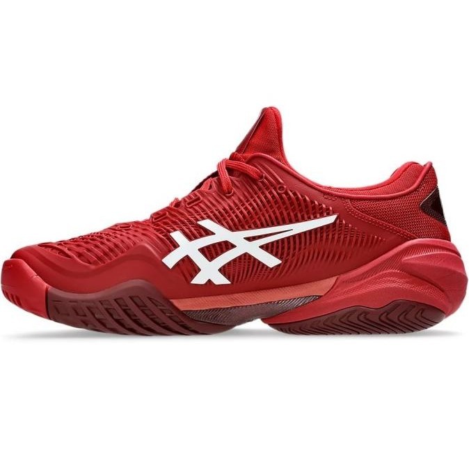 Sepatu Tenis Asics Court FF3 Novak Cranberry White/Tennis Shoe Asics Original Court FF3