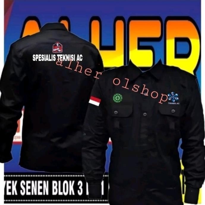 Kemeja Teknisi Ac Seragam Teknisi Ac Baju Kerja Teknisi Ac Seragam Ker