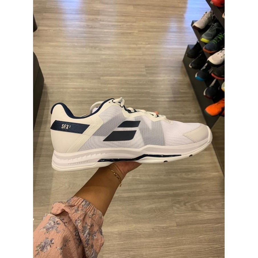 Sepatu Tenis Babolat SFX3 White Navy/Tennis Shoes Babolat Original