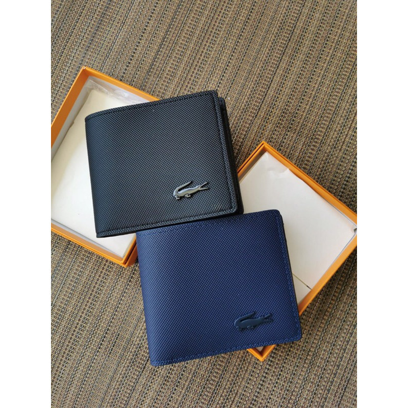 [ONLINE EXCLUSIVE] DOMPET LACOSTE MEN BIFOLD PRIA IMPORT PREMIUM QUALITY FREE BOX