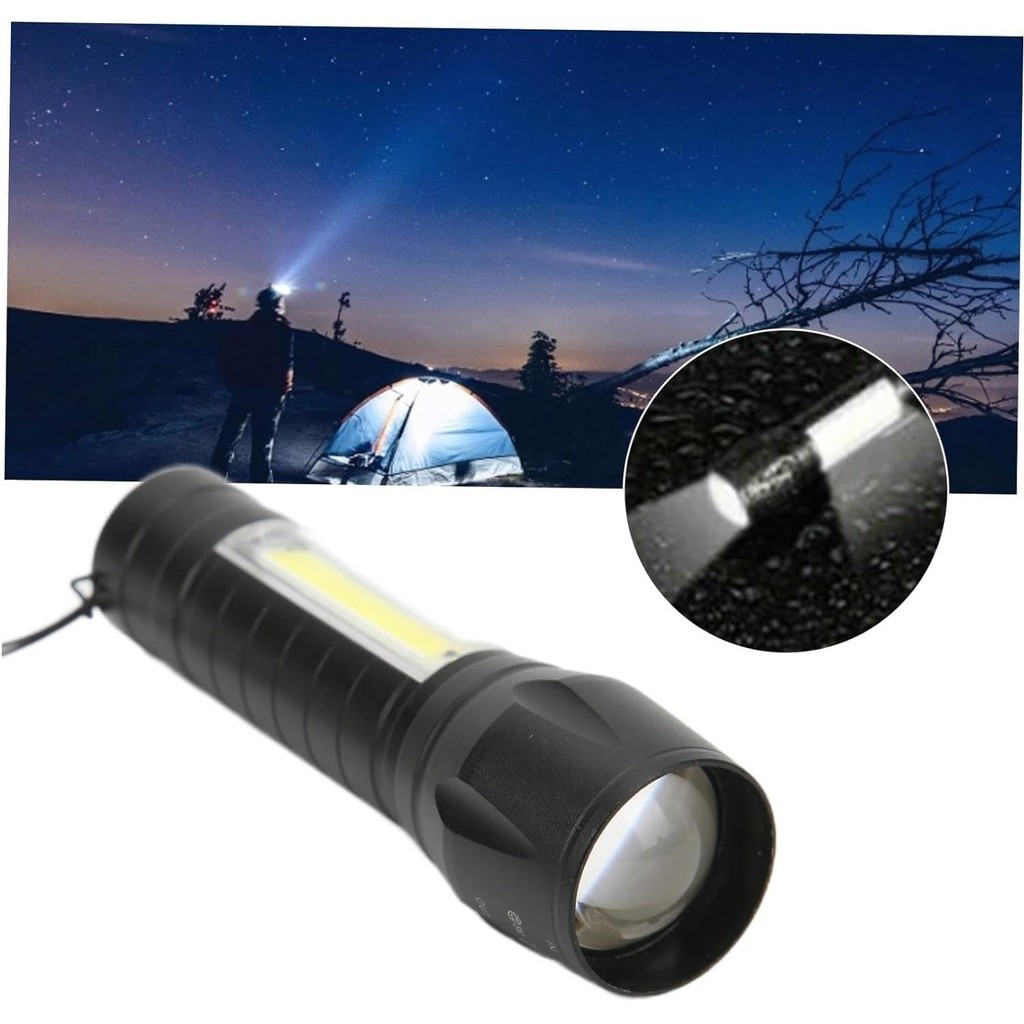 Buzper Senter LED USB Rechargeable Q5 + COB 2300 Lumens - Z57