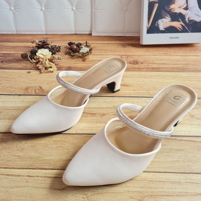 Heels Pesta Sepatu Wanita Selop Pesta Wanita High Heels Remaja Mewah