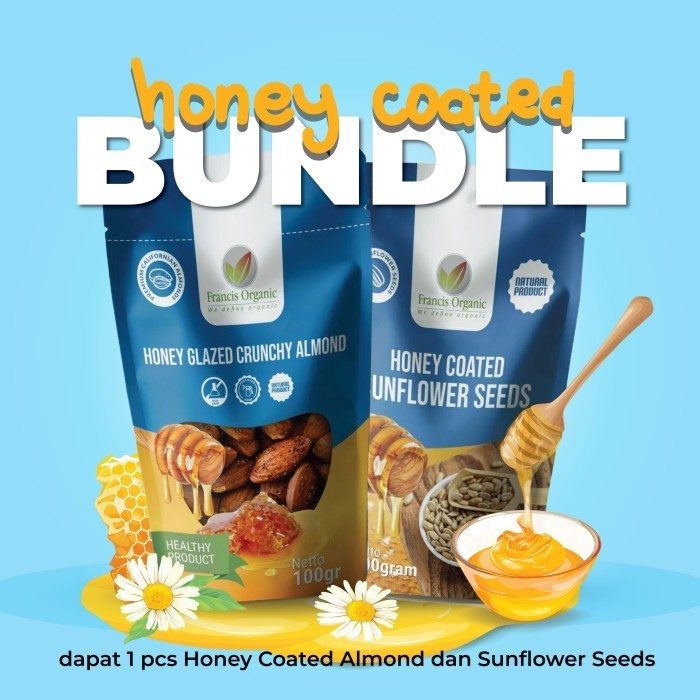 

HONEY COATED SPECIAL BUNDLE - DAPATKAN 1PCS HONEY SUNFLOWER DAN ALMOND