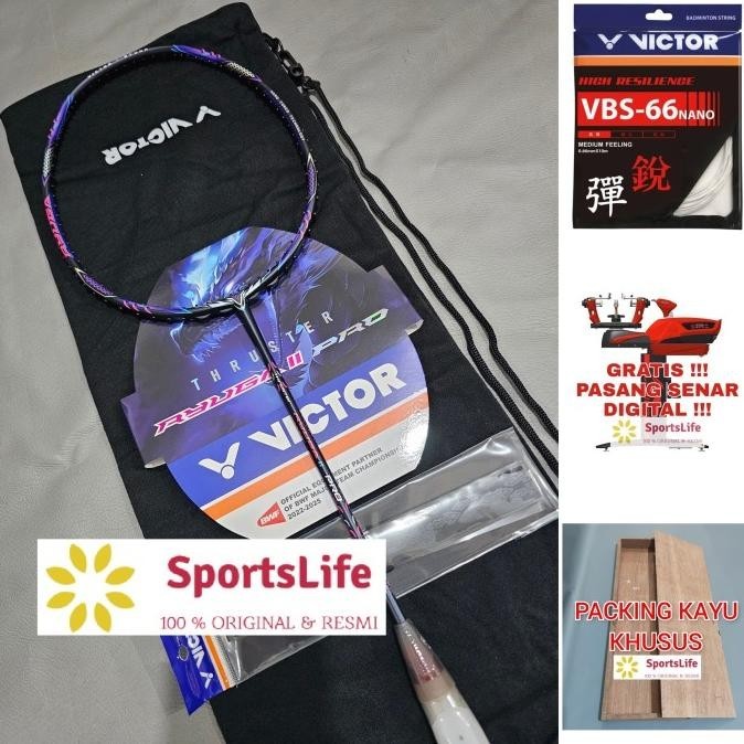 Raket Badminton Victor Thruster Ryuga Ii Pro / Ryuga 2 Pro Original Bulukumbang