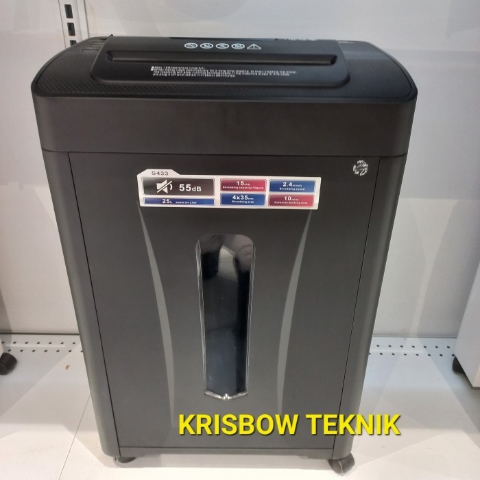 

Mesin Penghancur Kertas Krisbow S433 - Hitam