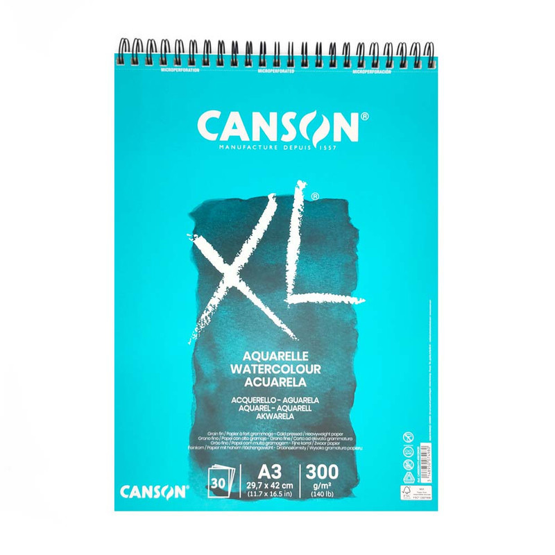 

Canson Xl Aquarelle 30Sheets A3 300G