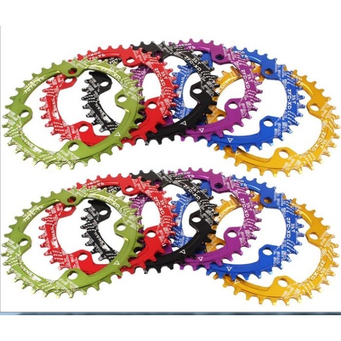 Chainring 32T 34T 36T 104Bcd Round Snail Narrow Wide Bcd 104 Sepeda