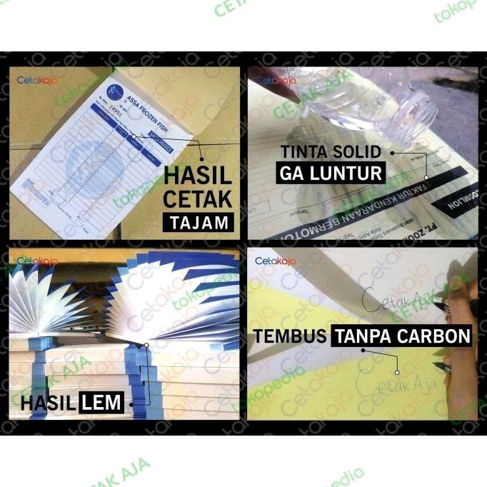 

Cetak Nota 1 Rim 3 Ply / Rangkap ( Custom Ncr Invoice Bon ) 3Ply 1Rim