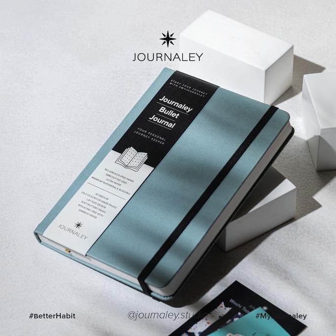 

Journaley Bullet Journal Notebook Planner A5 150 Gsm | Soft Teal