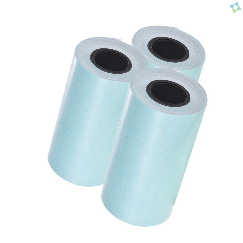 

Printable Sticker Paper Roll Direct Thermal Paper with Self-adhesive 57*30mm for PeriPage A6 Pocket Thermal Printer for PAPERANG P1/P2 Mini Photo Printer, 3 Rolls