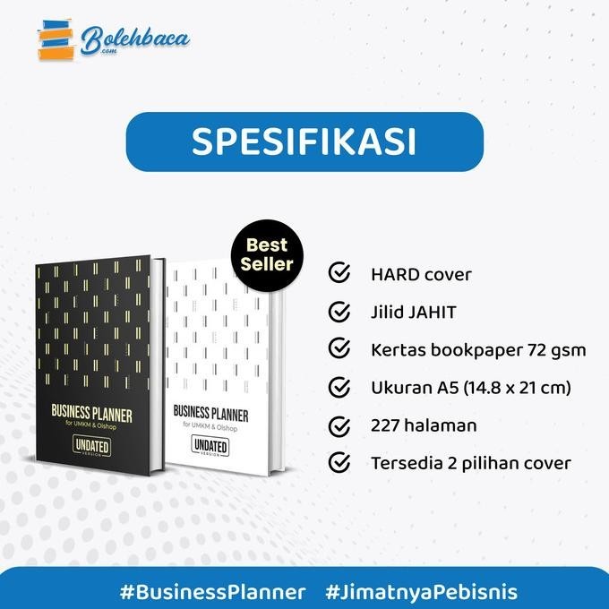 

Business Planner For Umkm Dan Olshop By K-Planner (Hard Cover. Ori)