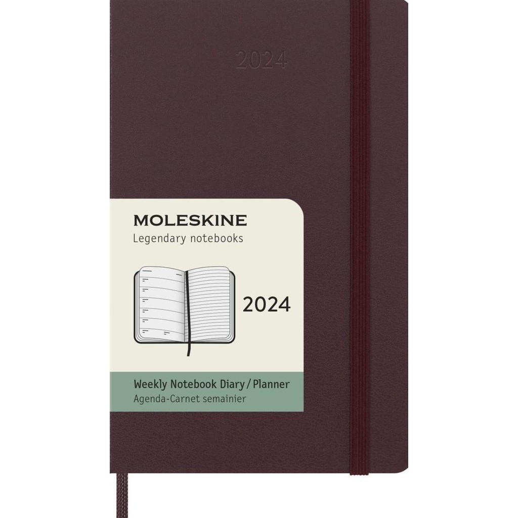 

Moleskine 2024 Weekly Planner/Agenda/Journal - Hardcover Edition
