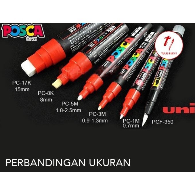 

Spidol Uni Posca Marker Pc-1M Set 7 Light And Pastel Color