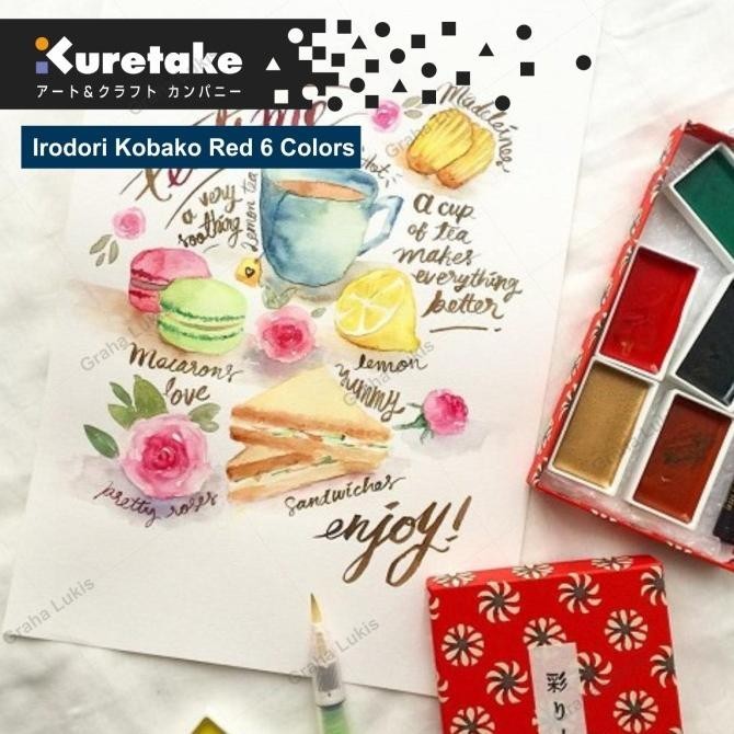 

Kuretake Irodori Kobako Red 6 Colors