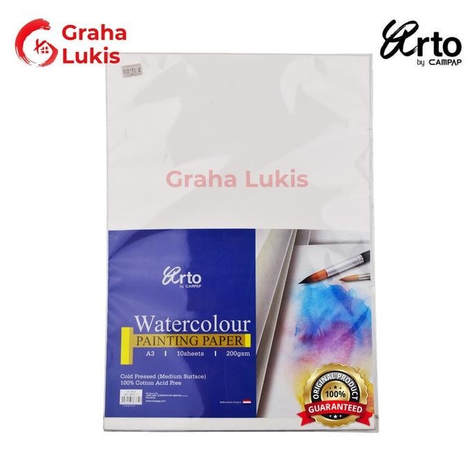 

Arto Watercolour Paper A3 - 200Gsm - Cotton