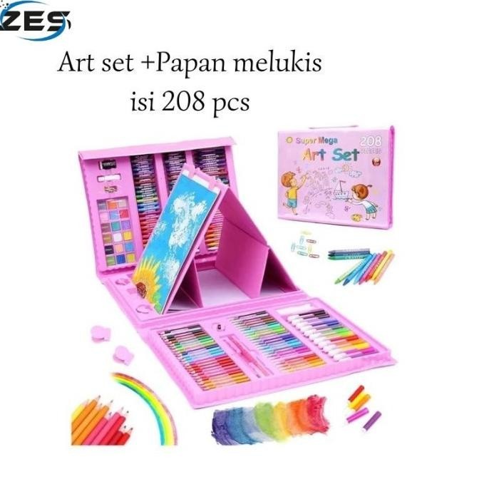 

Alat Gambar Crayon Super Mega Art Set Isi 208 Pcs Pensi Warna