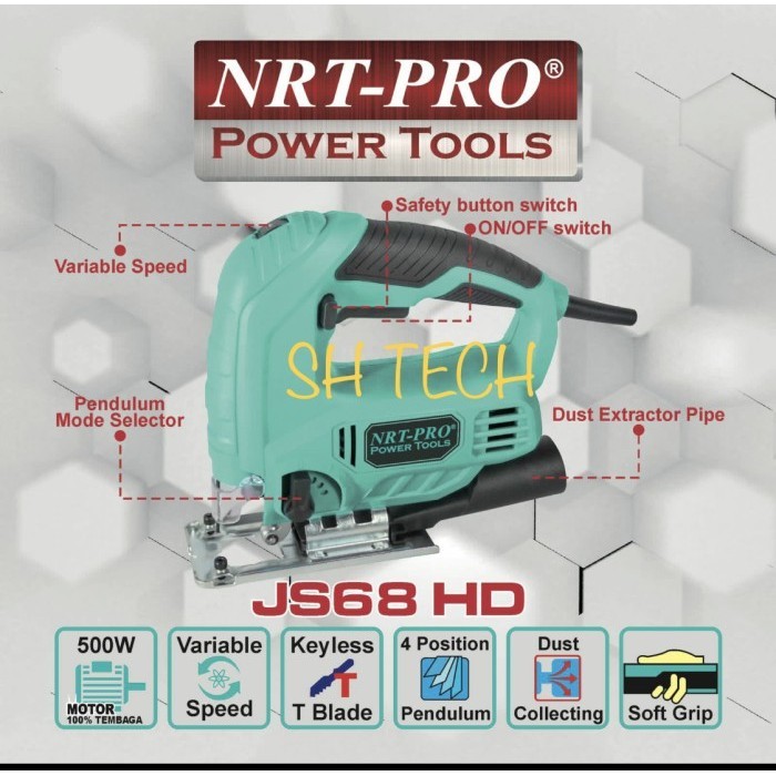 Jigsaw Nrt Pro Js65Hd Jig Saw Nrt Pro Js 65 Hd Gergaji Triplek