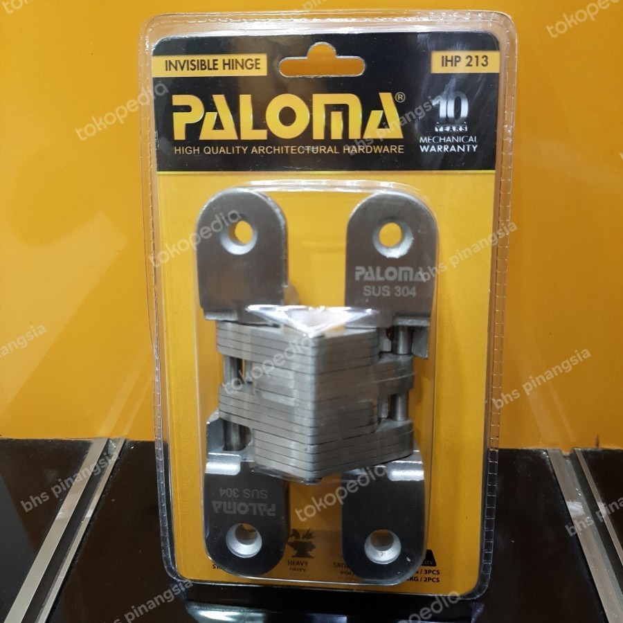 invisible hinge concealed paloma IHP 213 engsel tanam jendela SUS 304