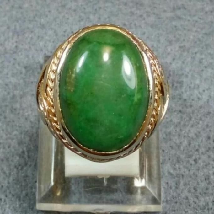 Aksesoris Fashion Cincin Batu Hijau Garut Botol