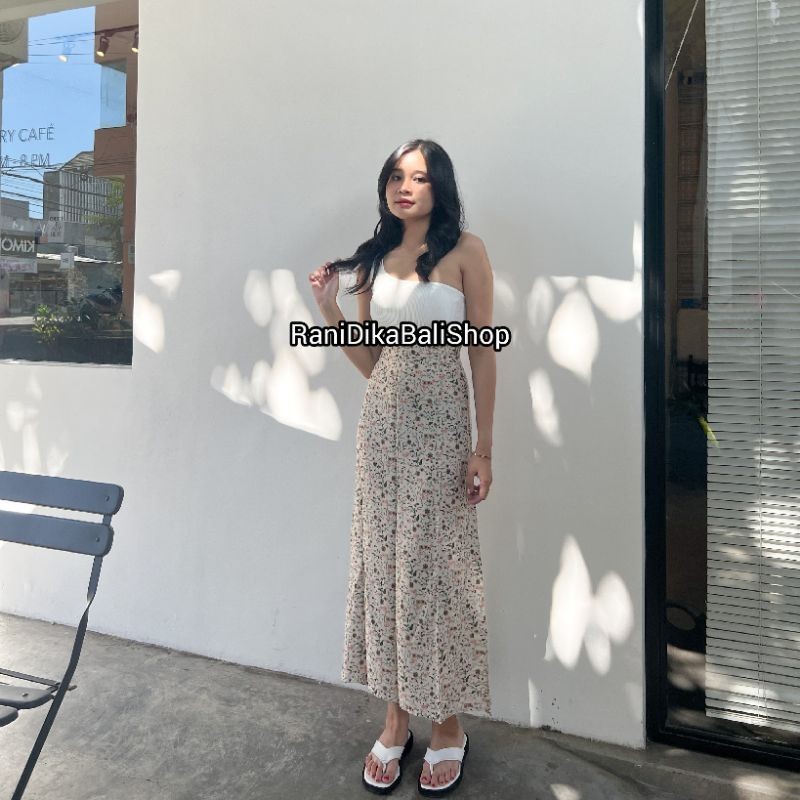 Promo Mega Sale 5.5 // ROK STYLE HIJAB / Rok Motif bunga / Rok Korea / Korean Style Hijab