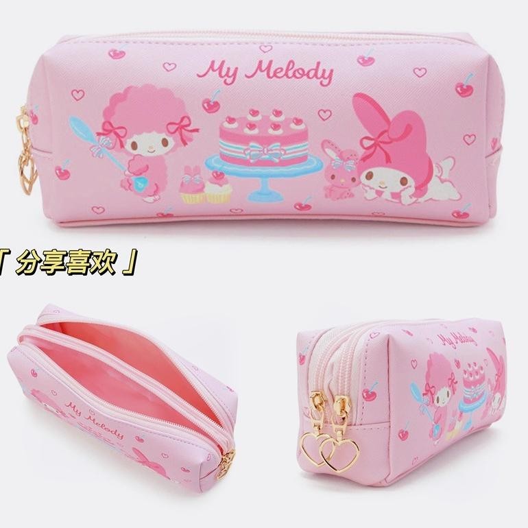 

t-56 TEMPAT PENSIL 2 SEKAT MOTIF KARTUN SANRIO PREMIUM CINAMOROLL MELODY KUROMI LUCU Berkualitas