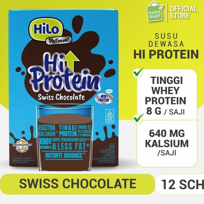 

HiLo Platinum Swiss Chocolate (12 Sachet) - Susu Tinggi Kalsium
