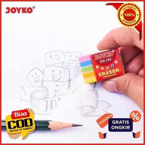 

Get New (1Pcs) Eraser / Penghapus Joyko Er-102 Penghapus Rainbow Jaminan Original