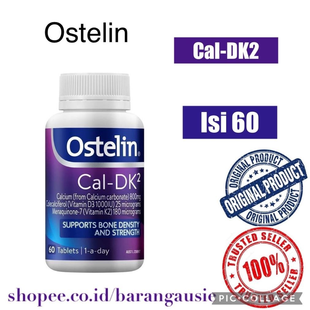 PROMO TERBARUUU OSTELIN CAL-DK2 - CALCIUM, VITAMIN D D3 1IU & VITAMIN K FOR BONE TULANG OTOT HEALTH 