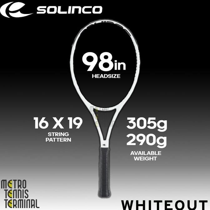 Solinco Whiteout Racket 305 / 290 g ( Raket Tenis Solinco )