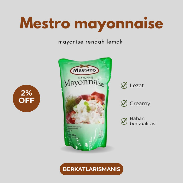 

MAESTRO MAYONAISE MAYO POUCH HALAL